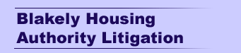 Blakely Housing Authority Litigation